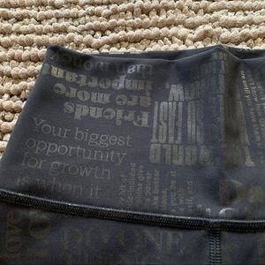 lululemon WU manifesto leggings HALF LENGTH